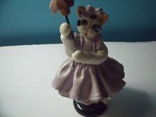1998 Donna Little Cat With Net Catching Butterflies Figurine Enesco picture