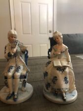 Vintage Pair of KPM Royal Porcelain Germany Figurines 8