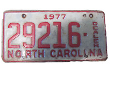 1977 North Carolina dealer license plate picture