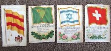 FOUR Antique Early 1900's NEBO or ZIRA Cigarettes Tobacco Silks- W-86 picture