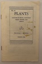 1949 US Government Printing Office: Plants -Fruits, Veg, Grains, Grasses, Cereal picture