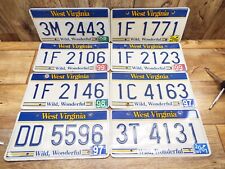 8 VTG Lot WEST VIRGINIA STATE License Plates -WILD AND WONDERFUL picture