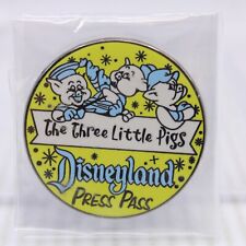 B4 Disney DLR Dateline 1955 LE Pin 55 Years Press Pass Mystery Three Little Pig picture