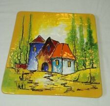 Shein Art Pottery Wall Art Hecho Amano Vintage Handmade Plaque picture