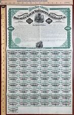 Houston and Great Northern Railroad - 1872 dated Partially Issued $1,000 Railway picture