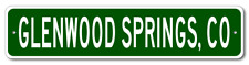 Glenwood Springs, Colorado Metal Wall Decor City Limit Sign - Aluminum picture