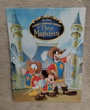 2004 Walt Disney Pictures Mickey Donald Goofy Three Musketeers 3 Ring Folder NOS picture