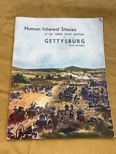 vintage book Human Interest Stories 3 Days’ Battles at Gettysburg w/picturesfd83 picture