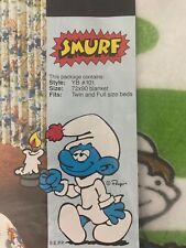 Vintage 80’s Smurf Blanket 72”x90”. Unopened package, never used picture