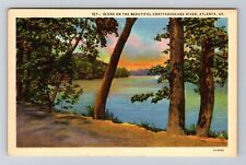 Atlanta, GA-Georgia, Scene On Chattahoochee River Antique, Vintage Postcard picture