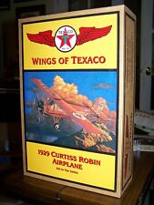 Wings Of Texaco 1929 Curtiss Robin 6th In series Die Cast Metal Coin Bank NEW picture