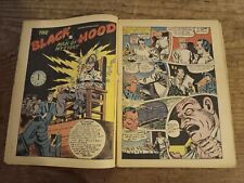Top Notch Laugh Comics #32 1943 Black Hood Electrocution Splash Page Incomplete picture