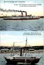 Steamship Tacoma SS Beaver Seattle Ship Boat Steamer Postcard picture