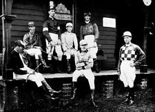 Jockeys at Casterton Racecourse, Victoria, 1914 A group of jockeys ou Old Photo picture