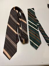 Vintage Fernando Pena and Wemlon by Wembley Striped Ties 53