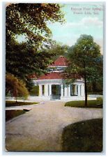 French Lick Indiana IN Postcard Famous Pluto Spring Scene c1910s Vintage Trees picture