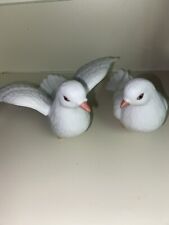 Vintage HOMCO Home Interiors Porcelain LOVE DOVES Figurines #8856 picture