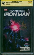 Invincible Iron Man 9 ⭐ CBCS 9.4 SIGNED DEODATO ⭐ TURCOTTE VARIANT 1st Riri 2016 picture