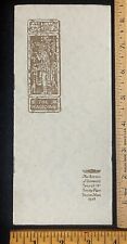 1916 Bureau of University Travel Worldwide Antique Brochure, C. S. America Asia picture