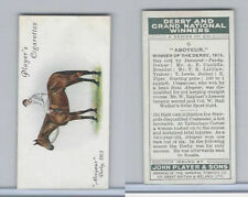 P72-88 Player, Derby & Grand Winners, 1933, #6 Aboyeur, E. Piper, Horse picture