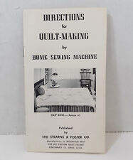Vintage Booklet Quilt-Making Home Sewing Machine Stearns & Foster Co 1958 Ohio picture