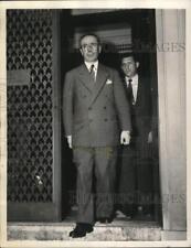 1955 Press Photo French Foreign Minister Antoine Pinay at consulate in New York picture