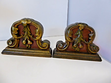 Large Antique Wood and Plaster? Bookends picture