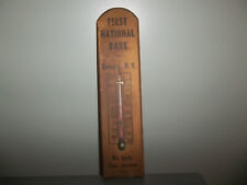 first national bank wooden thermometer hermon ny picture