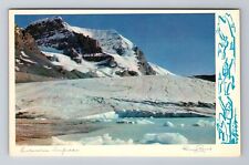 Jasper Alberta-Canada, The Columbia Icefields, Antique Souvenir Vintage Postcard picture