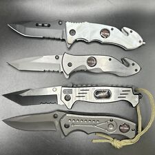 Wholesale Lot  of 4 Pc Pocket Knives Harley Davidson Tactical Assisted Open picture
