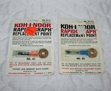 Vintage Koh-I-Noor Rapidograph Replacement Point Lot No. 82 & No. 67 NOS Sealed picture