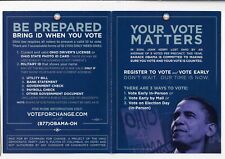2008 Ohio Released Barack Obama Presidential Campaign Folding Handout Vote picture