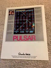 11-8 1/4” Pulsar Sega Gremlin arcade video game FLYER AD picture
