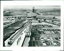 Vintage Artists View Of Cleveland Rapid Transit Hub Transportation 8X10 Photo picture
