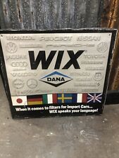 1990s Vintage WIX Dana filters For Import Cars Embossed Metal Sign  picture
