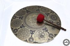 Elegant Handcrafted Temple Gong - 50cm large Tibetan Gong Bell - Gongs for Heal picture