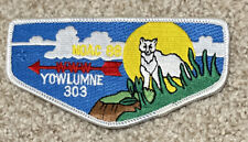 Boy Scout OA Yowlumne Lodge 303 BSA 1988 NOAC Flap Mint Southern Sierra Council picture