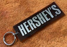 Vintage Advertising Hershey’s Bar Candy - Logo Acrylic Keychain Key Ring Rare picture