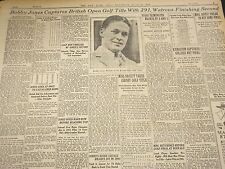 1926 JUNE 26 NEW YORK TIMES - BOBBY JONES WINS BRITISH OPEN TITLE - NT 5049 picture