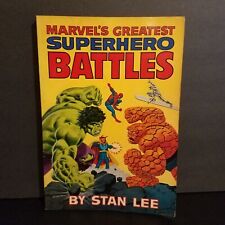 MARVEL'S GREATEST SUPERHERO BATTLES 1978 1ST PRINT STAN LEE DITKO BUSCEMA KIRBY picture