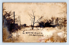 RPPC 1913. WHITE RIVER, ANDERSON, IND. (AS IS). POSTCARD. SZ24 picture