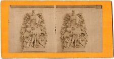 Paris.Arc de Triomphe de l'Etoile.Sculpture.Stereo Photo.Albuminée.View.An.1870. picture