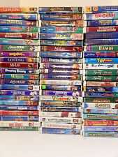 Walt Disney (Lot of 89) VHS Tapes w/Black Diamond Classics, Masterpiece & More picture