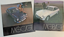 1969 MGB Mark II & MGC British Sports car Austin dealers pamphlet fold out lot 2 picture