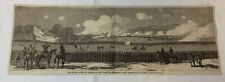 1864 magazine engraving~ UNION SIXTH CORPS IN ACTION ON THE OPEQUAN, Virginia picture