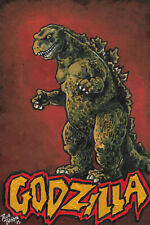 Godzilla..... Original Acrylic Paint Illustration picture