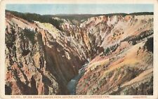 Postcard Yellowstone National Park Grand Canyon Fr Inspiration Pt #147 WY Haynes picture