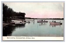 Boat Landing, Homewood Park, Willmar Minnesota MN Postcard picture