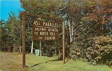 West Stewartstown New Hampshire~45th Parallel~Halfway Equator-North Pole~1950 picture