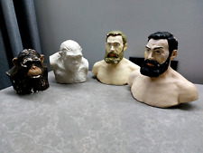 Rare Set of Prehistoric People Busts of USSR Paleontological Museum 60's picture